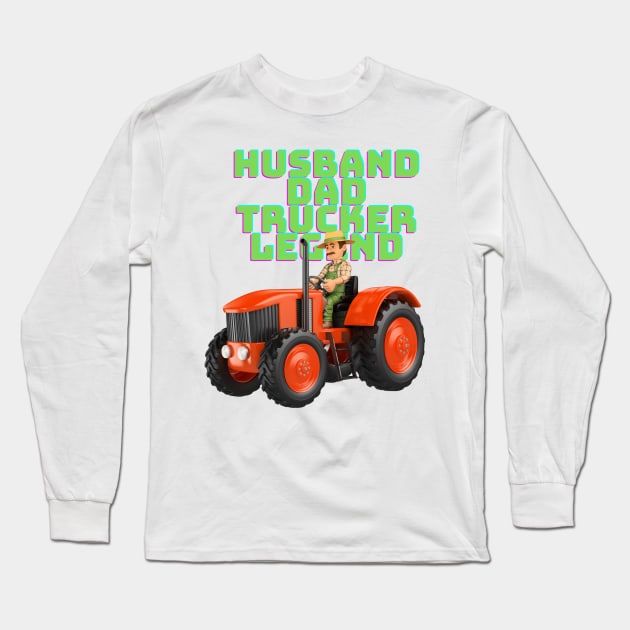 Best Trucker husband Long Sleeve T-Shirt by sheelashop